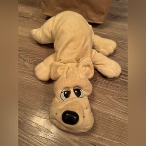 Adorable Cream Stuffed Dog Toy